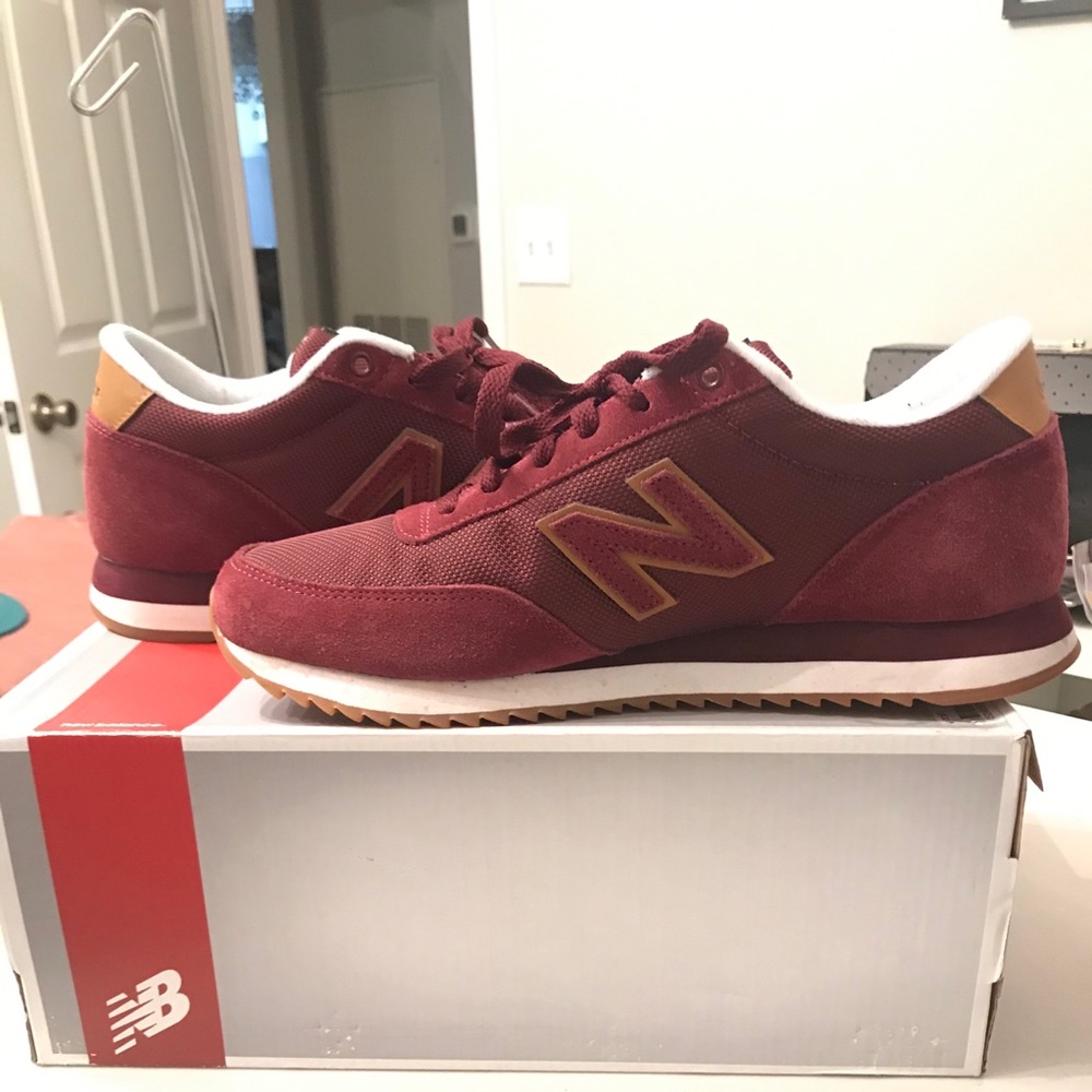 Burgundy New Balance Sneakers